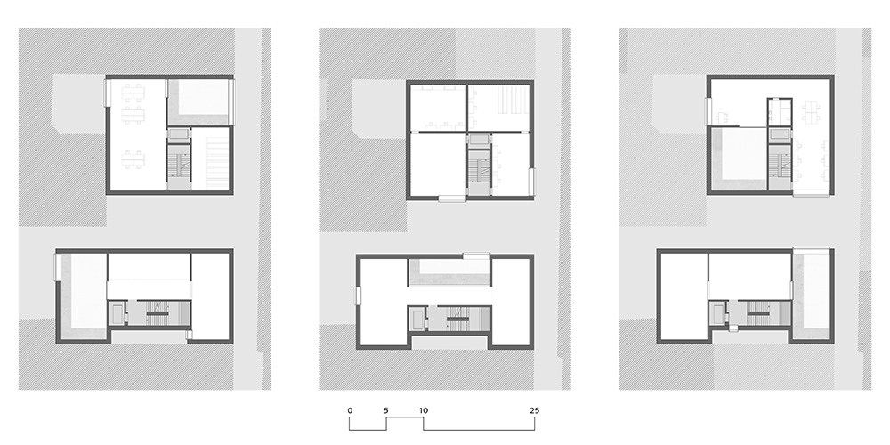 Grundrisse 2. OG, 3. OG, 4. OG